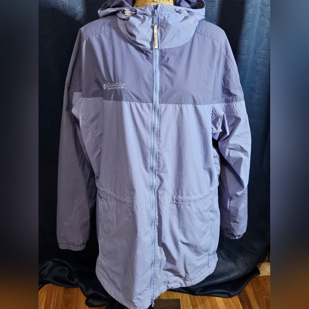 Womens Columbia Coat Jacket Sz XL Blue Please Read!!